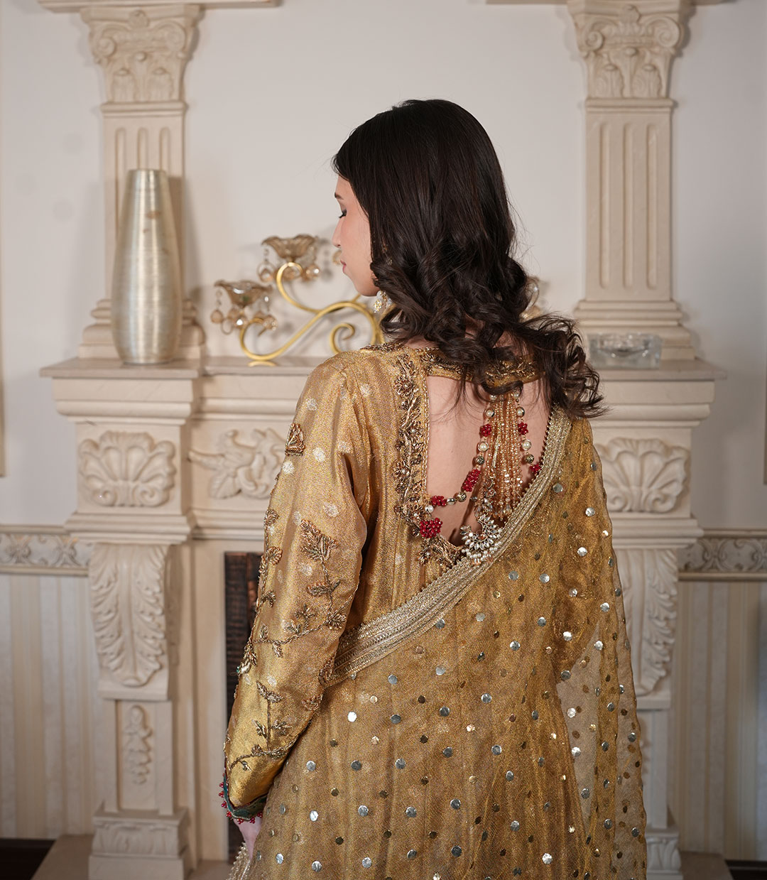 Blush Ivory | 3pcs - Golden Gharara